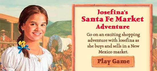 american girl josefina market game